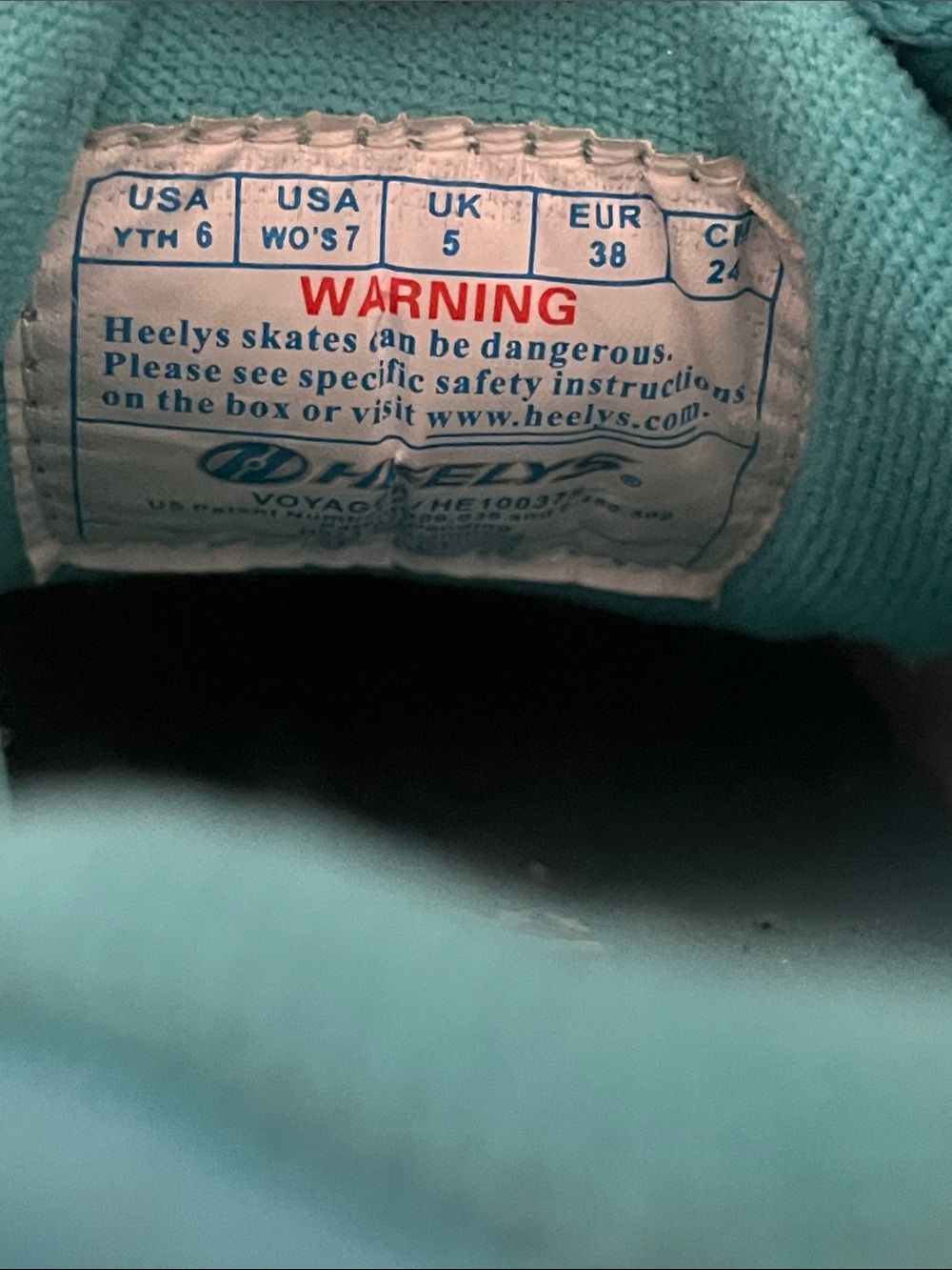 Heelys Teal Low-Top Skate Sneakers - Picture 2 of 4
